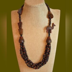 Carved Horn Necklace - RARE